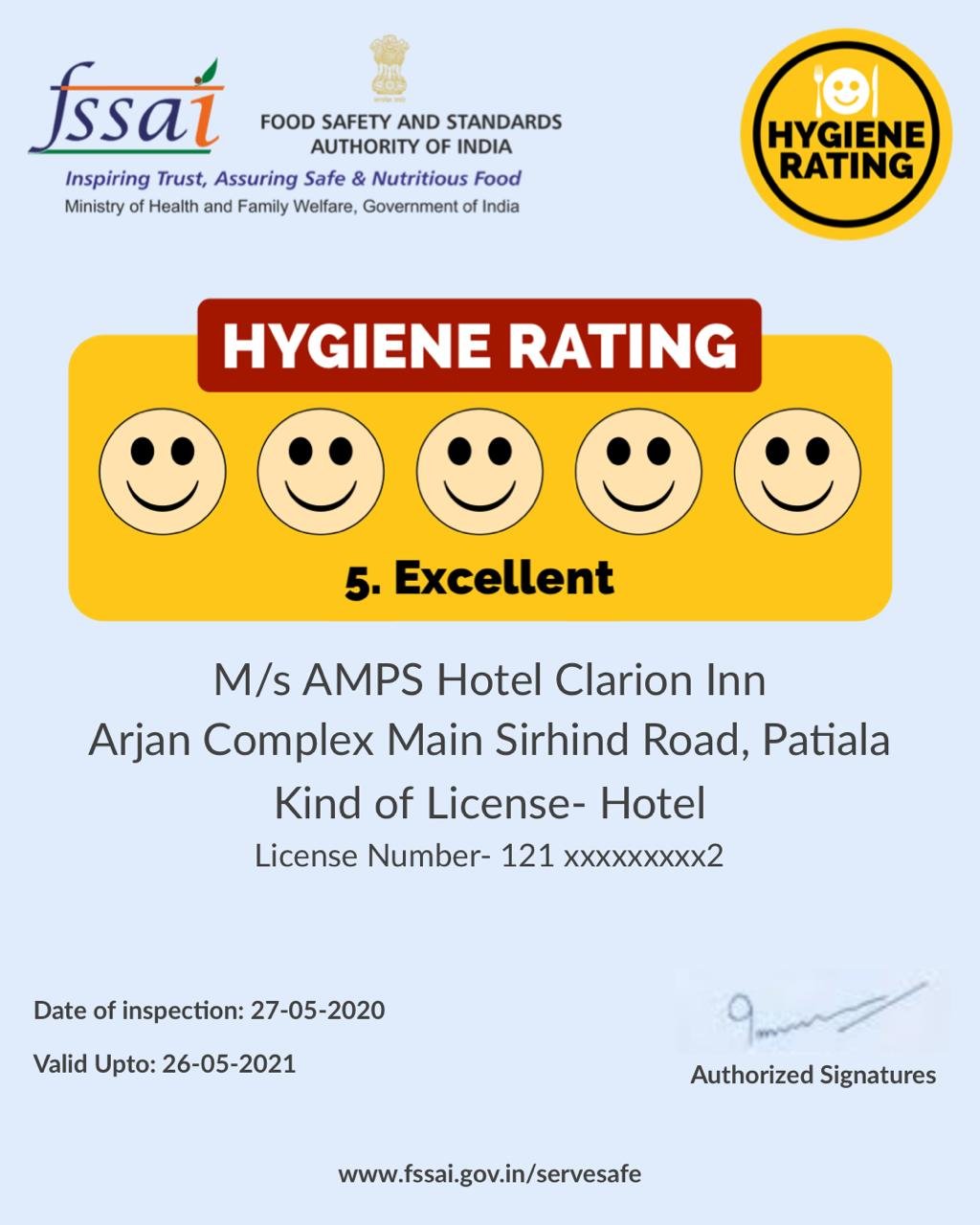 hygiene rating
